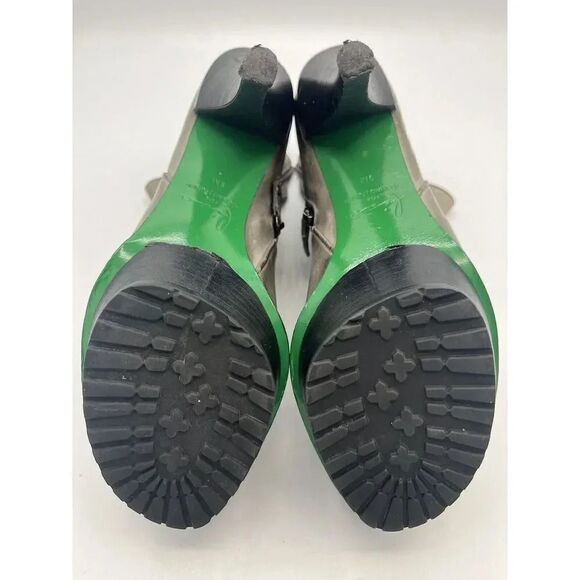 LISA for‎ DONALD PLINER Lago US 9M Taupe Leather Platform Stiletto Ankle Boots - Picture 9 of 12